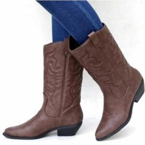 Soda Brown Western cowboy  Boots new